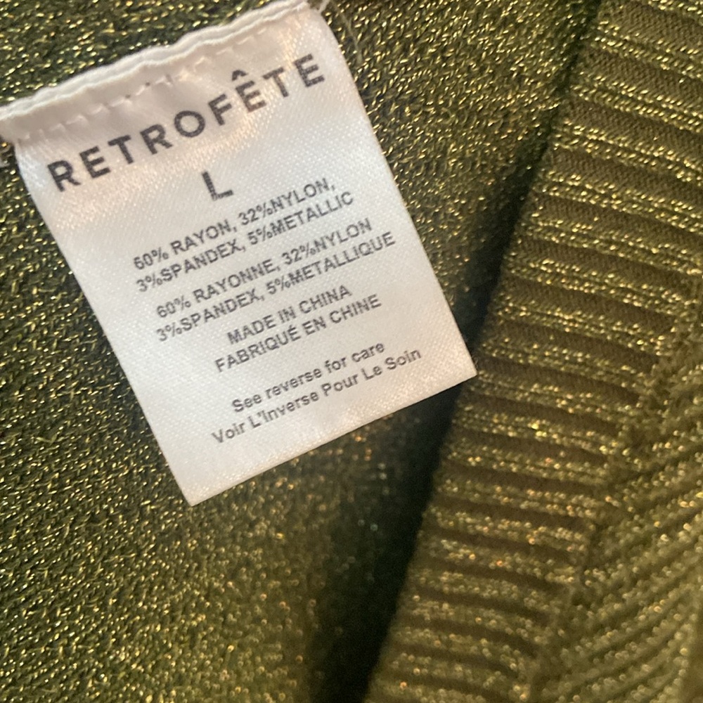 Retrofête Green Ellison Rob Knit Mini Dress - Picture 7 of 9